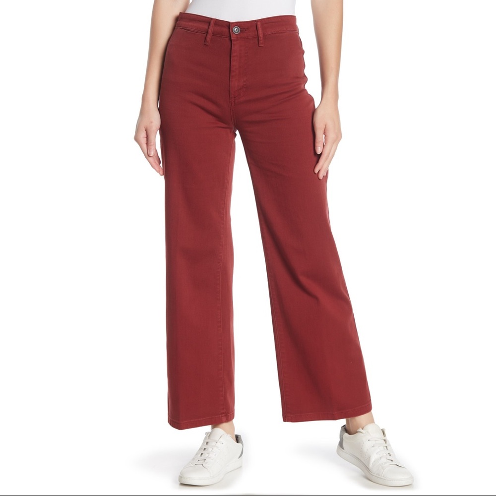 NWT Vince Crop Wide Leg High Rise Denim Trouser 29